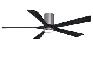 Irene-5HLK Series 60 Inch 5 blade paddle fan. Multiple Finish Options to choose from. Brushed Pewter / Matte Black