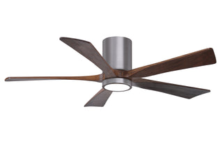 Irene-5HLK Series 52 Inch 5 blade paddle fan. Multiple Finish Options to choose from. Brushed Pewter / Walnut Finish