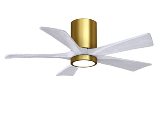 Irene-5HLK Series 42 Inch 5 blade paddle fan. Multiple Finish Options to choose from. Brushed Brass / Matte White Finish