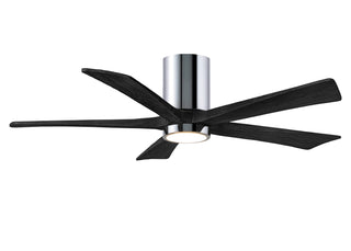 Irene-5HLK Series 52 Inch 5 blade paddle fan. Multiple Finish Options to choose from. Polished Chrome / Matte Black Finish