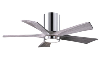 Irene-5HLK Series 42 Inch 5 blade paddle fan. Multiple Finish Options to choose from. Polished Chrome / Barnwood Tone Finish