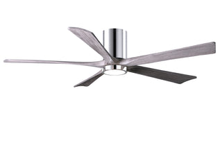 Irene-5HLK Series 60 Inch 5 blade paddle fan. Multiple Finish Options to choose from. Polished Chrome / Barn Wood