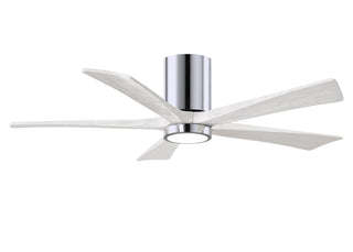 Irene-5HLK Series 52 Inch 5 blade paddle fan. Multiple Finish Options to choose from. Polished Chrome / Matte White Finish