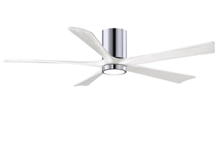 Irene-5HLK Series 60 Inch 5 blade paddle fan. Multiple Finish Options to choose from. Polished Chrome / Matte White