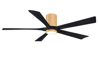 Irene-5HLK Series 60 Inch 5 blade paddle fan. Multiple Finish Options to choose from. Light Maple / Matte Black