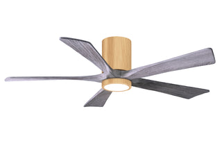 Irene-5HLK Series 52 Inch 5 blade paddle fan. Multiple Finish Options to choose from. Light Maple / Barnwood Finish