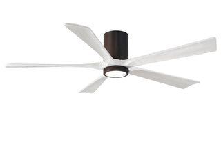 Irene-5HLK Series 60 Inch 5 blade paddle fan. Multiple Finish Options to choose from. Textured Bronze / Matte White