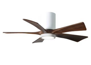 Irene-5HLK Series 42 Inch 5 blade paddle fan. Multiple Finish Options to choose from. Gloss White / Walnut Tone Finish