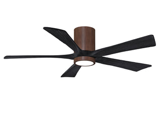 Irene-5HLK Series 52 Inch 5 blade paddle fan. Multiple Finish Options to choose from. Walnut Tone / Matte Black Finish