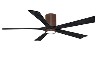 Irene-5HLK Series 60 Inch 5 blade paddle fan. Multiple Finish Options to choose from. Walnut / Matte Black