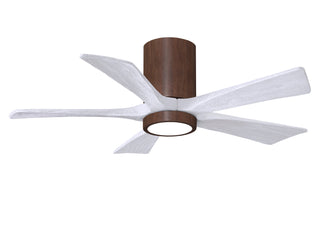 Irene-5HLK Series 42 Inch 5 blade paddle fan. Multiple Finish Options to choose from. Walnut / Matte White Finish