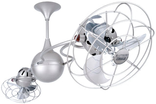 Italo Ventania 60 Inch Metal 360° dual headed rotational ceiling fan. Multiple Finish Options to choose from.