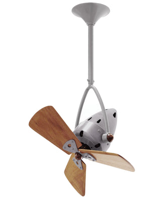 Jarold Direcional ceiling fan. Multiple Finish Options to choose from. Brushed Nickel / Mahogany Finish / 16 Inch