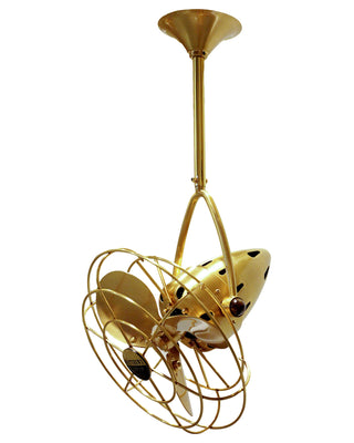 Jarold Direcional ceiling fan. Multiple Finish Options to choose from. Brushed Brass / Brushed Brass Finish / 13 Inch