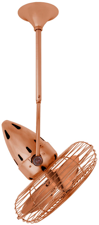 Jarold Direcional ceiling fan. Multiple Finish Options to choose from. Brushed Copper / Brushed Copper Finish / 13 Inch