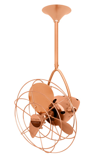 Jarold Direcional ceiling fan. Multiple Finish Options to choose from. Brushed Copper / Brushed Copper Finish / 13 Inch