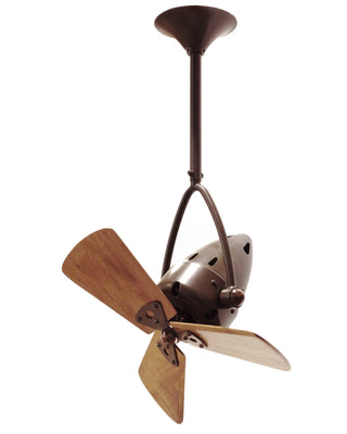 Jarold Direcional ceiling fan. Multiple Finish Options to choose from. Bronzette / Mahogany Finish / 16 Inch