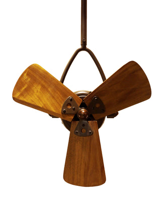 Jarold Direcional ceiling fan. Multiple Finish Options to choose from. Bronzette / Mahogany Finish / 16 Inch