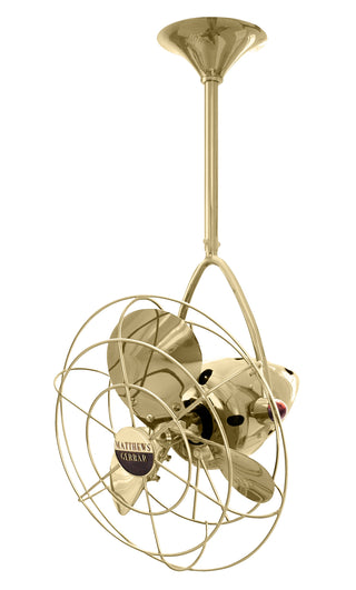 Jarold Direcional ceiling fan. Multiple Finish Options to choose from. Polished Brass / Polished Brass Finish / 13 Inch