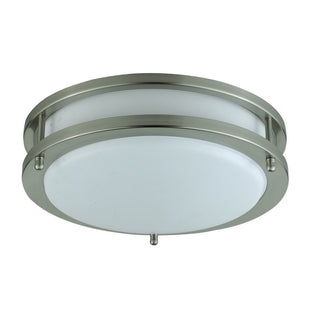 Ceiling Flush Mount Light in Brushed Steel