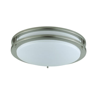 3.75" Tall Ceiling Fixture in Brushed Steel