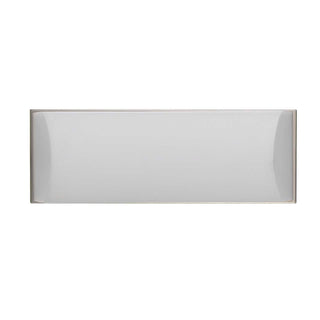 Acrylic and Metal Vanity Light in Brushed Steel Finish