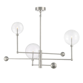 3-Light Chandelier in Brushed Nickel Brushed Nickel