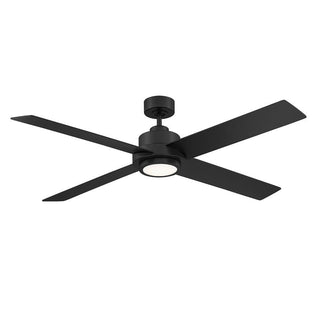 56" LED Ceiling Fan in Matte Black Matte Black