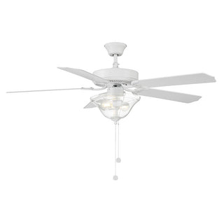 52" 2-Light Ceiling Fan in Bisque White Bisque White