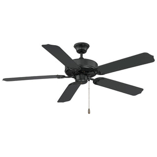 52" Outdoor Ceiling Fan in Matte Black Matte Black