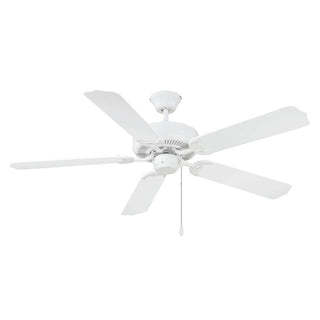 52" Outdoor Ceiling Fan in White White