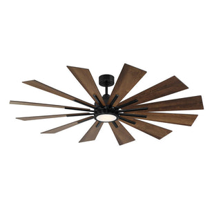 60" LED Ceiling Fan in Matte Black Matte Black