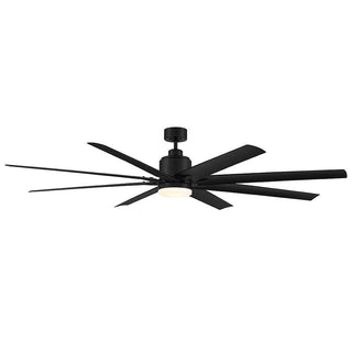 72" LED Outdoor Ceiling Fan in Matte Black Matte Black