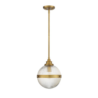 1-Light Mini Pendant in Natural Brass Natural Brass