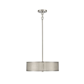 3-Light Pendant in Brushed Nickel Brushed Nickel