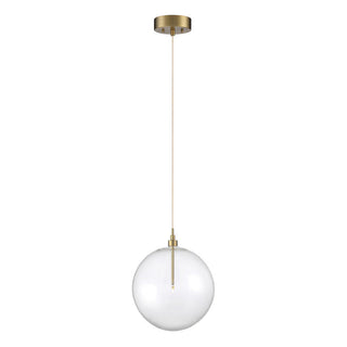 1-Light Pendant in Natural Brass Natural Brass