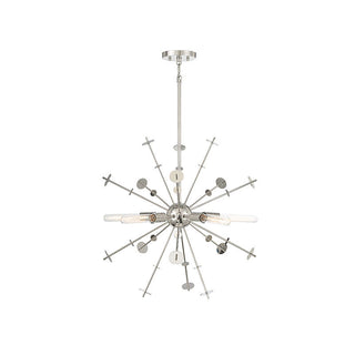 5-Light Pendant in Polished Nickel Polished Nickel