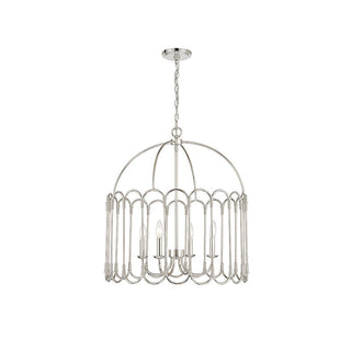 4-Light Pendant in Polished Nickel Polished Nickel