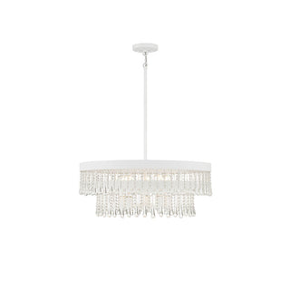 6-Light Pendant in Bisque White Bisque White