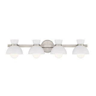 4-Light Bathroom Vanity Light in Brushed Nickel Brushed Nickel