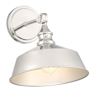 1-Light Wall Sconce in Polished Nickel Polished Nickel