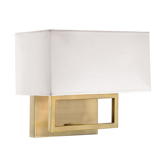 2-Light Wall Sconce in Natural Brass Natural Brass