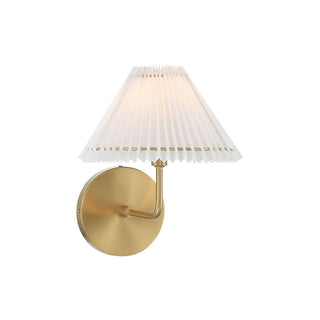 1-Light Wall Sconce in Natural Brass Natural Brass