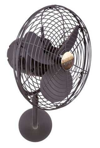 Michelle Parede vintage style wall fan. Multiple Finish Options to choose from