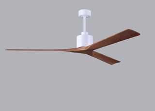 Nan Extra Large  6-speed ceiling fan. Multiple size and finish options to choose from. Matte White / Walnut Finish / 72 Inch