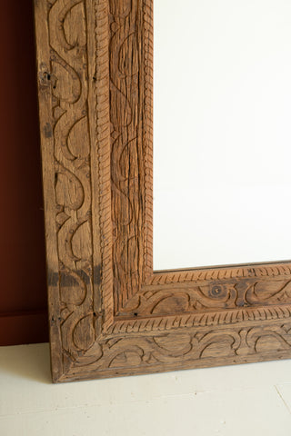 RECYCLED CARVED FRAMED MIRROR