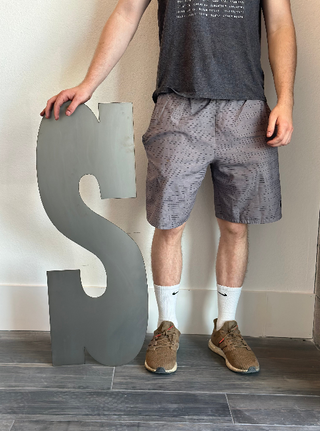 16 Inch Playbill Font Metal Letters and Numbers Rust or Natural Finish