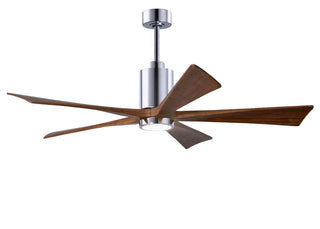 60 Inch Patricia-5 blade ceiling fan. Multiple finish options to choose from.