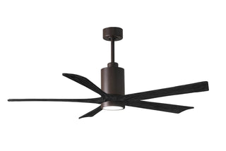 60 Inch Patricia-5 blade ceiling fan. Multiple finish options to choose from.