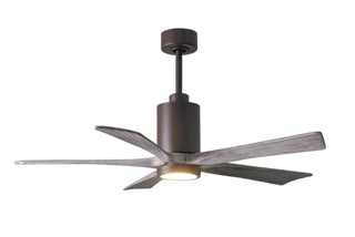 52 Inch Patricia-5 blade ceiling fan. Multiple finish options to choose from.